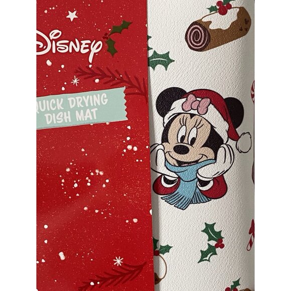 Disney Mickey Minnie QUICK DRYING RUBBER Kitchen Mat Christmas Santa 18 X 24” - Picture 10 of 14